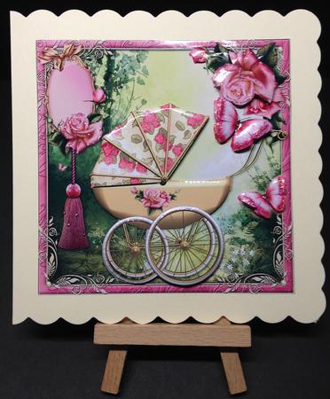 Baby Girl Forest Stroll 8x8 Mini Kit by Bettina Keis Jensen