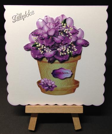 Flowerpot Lilac Rose by Bettina Keis Jensen