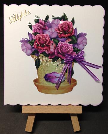 Flowerpot Gorgeous Roses by Bettina Keis Jensen