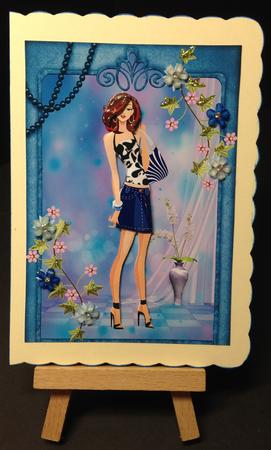 Fashionista! Goes Shopping Decoupage by Bettina Keis Jensen
