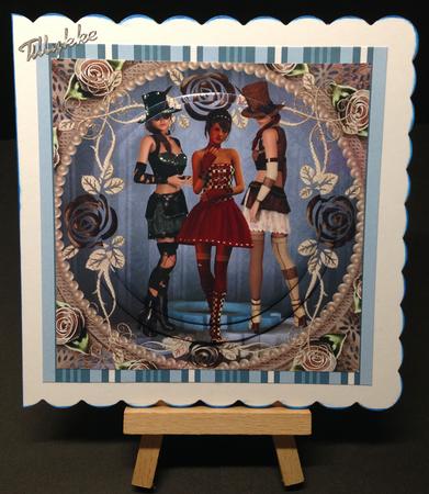 Here Come the Girls! Steampunk 8x8 Mini Kit by Bettina Keis Jensen