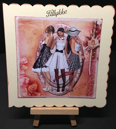 Here Come the Girls! Black & White Day 8x8 Mini Kit by Bettina Keis Jensen