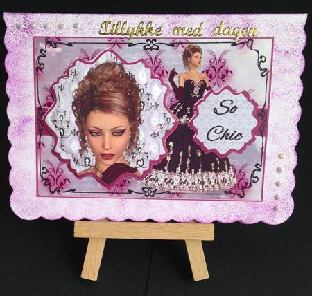So Chic 2 Ornate Mat Double Pyramid by Bettina Keis Jensen