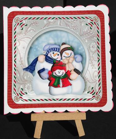 The Snowman Family Portrait by Bettina Keis Jensen