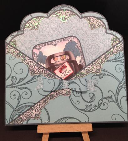 Wedding Car Lace Cross Faux Pocket Cf Mini Kit by Bettina Keis Jensen