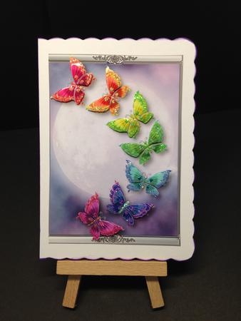 2 Fabulous Rainbow Butterflies Toppers by Bettina Keis Jensen