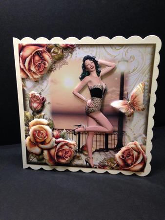 Gorgeous Autumn Pin Up Card Front Kit by Bettina Keis Jensen
