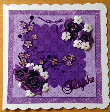 Roses and Blossom Card by Bettina Keis Jensen