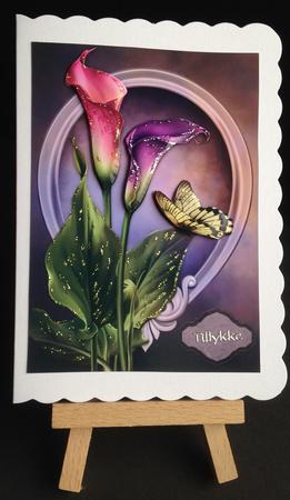 Lilies Card Front by Bettina Keis Jensen