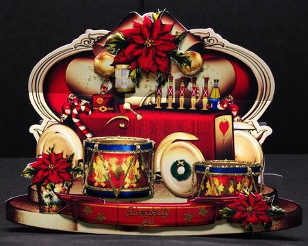 Christmas Gift for Kids with Red Poinsettias by Bettina Keis Jensen