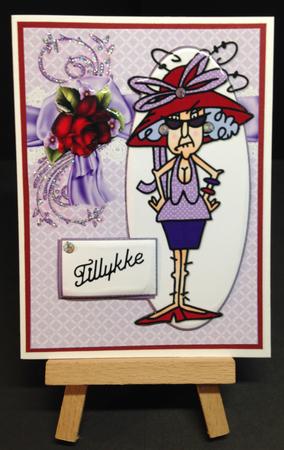 Stella Laughs at Getting Older Quick Card by Bettina Keis Jensen