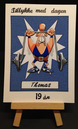 Weightlifter Birthday Fun by Bettina Keis Jensen