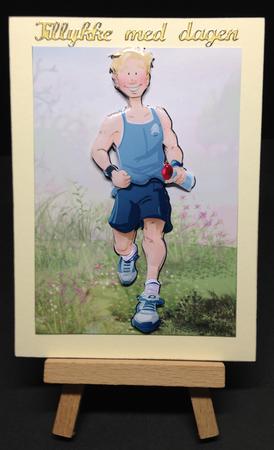 Jogger Dude (blue) by Bettina Keis Jensen