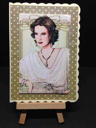 Art Deco Lady Elise Cream Topper by Bettina Keis Jensen