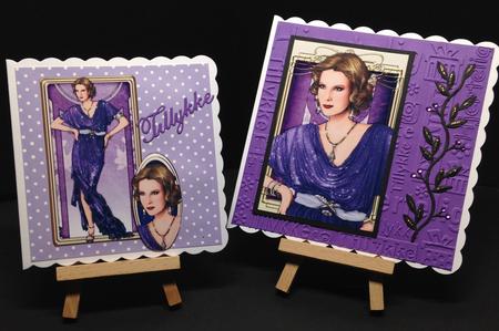 Art Deco Lady Elise Purple Topper by Bettina Keis Jensen