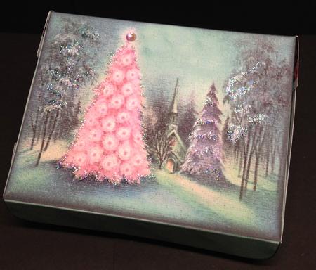 Merry Christmas Winter Scene Gift Box by Bettina Keis Jensen