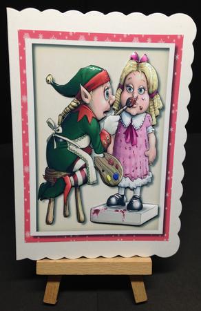 Santa's Little Helper Working  by Bettina Keis Jensen