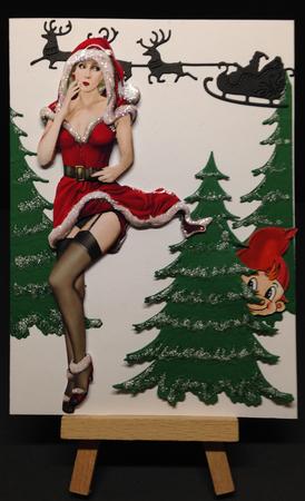 Eva Grace Winter Wonderland (red/blonde Hair) Decoupage by Bettina Keis Jensen