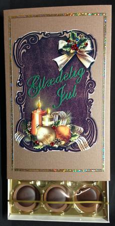 Shaped Leather Topper with Christmas Candles by Bettina Keis Jensen