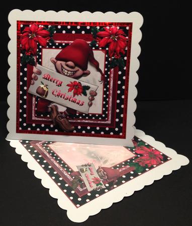 The Jolly Merry Christmas Elf Card Front Kit by Bettina Keis Jensen