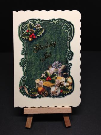 Shaped Leather Topper with Christmas Gifts by Bettina Keis Jensen