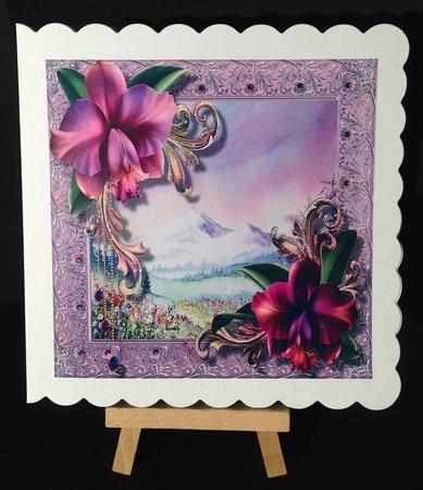 Beautiful Orchids in the Mountains by Bettina Keis Jensen