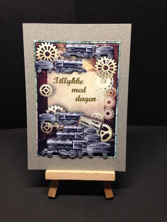 Train Set Male Card by Bettina Keis Jensen