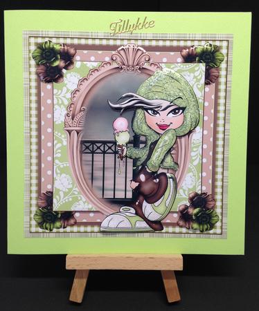 The Troublemaker Card Front Kit by Bettina Keis Jensen