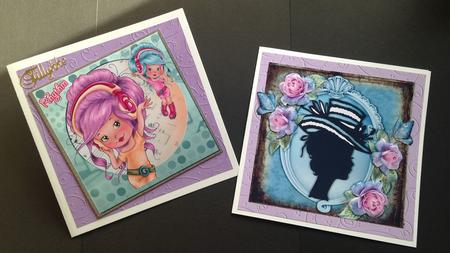 'swirls Embossed' Sorbet Baby Backing Paper Kit by Bettina Keis Jensen