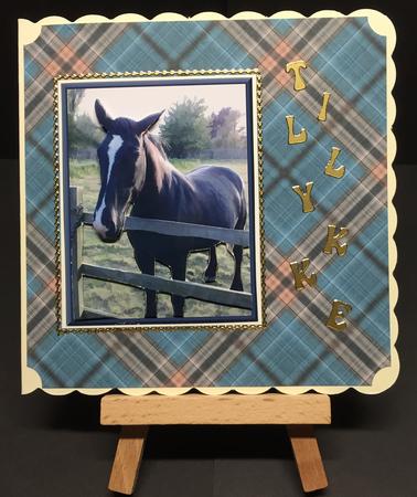 Black Horse 3D Decoupage by Bettina Keis Jensen