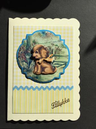 Cute Puppy Topper & Decoupage by Bettina Keis Jensen