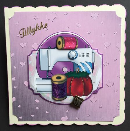 Metallic Romantic Hearts Matching Backing Paper by Bettina Keis Jensen