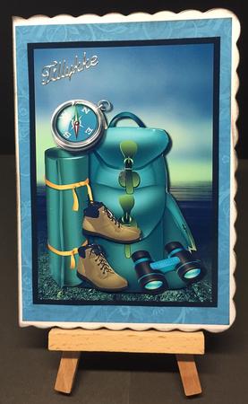 Male Card Outdoor Camping by Bettina Keis Jensen
