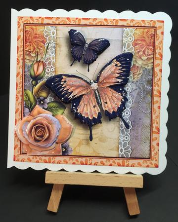 Cardtopper Butterfly 353 by Bettina Keis Jensen