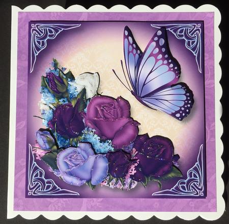 Heirloom Roses & Butterfly Mini Kit by Bettina Keis Jensen