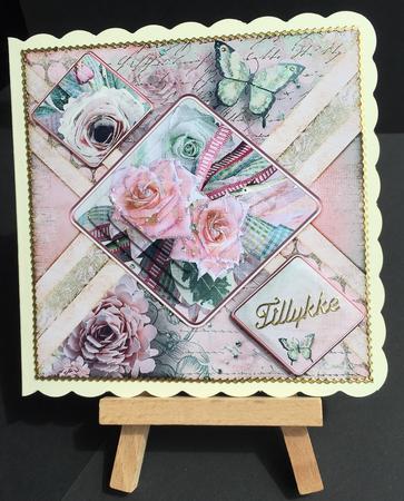 Cardtopper a Flower for You 364 by Bettina Keis Jensen