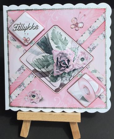 Cardtopper 100% Baby Girl 366 by Bettina Keis Jensen