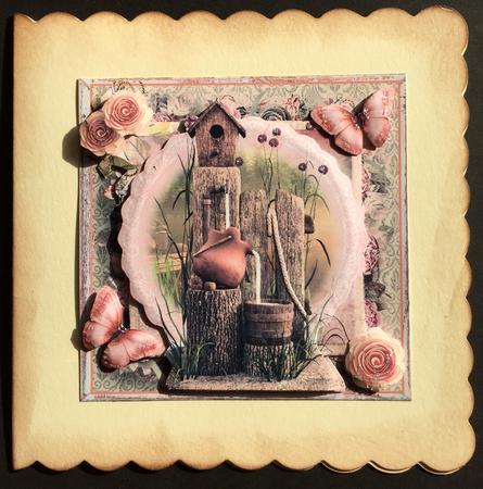 7x7 the Bird House Card Front Kit by Bettina Keis Jensen