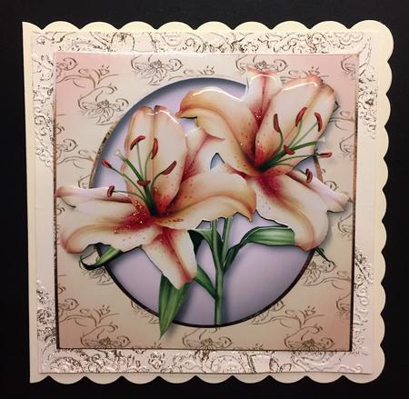 Beautiful Peach Lilies by Bettina Keis Jensen