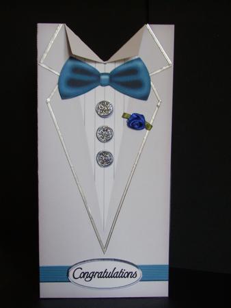 Dressed to Thrill!! Man's Quick Card with 3D Decoupage by Betty Aldred