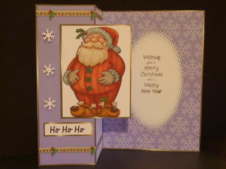 Fold Back Hohoho Santa by Betty Aldred