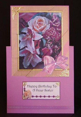 From the Heart Range Over the Edge Card Toa Dear Sister by Betty Aldred