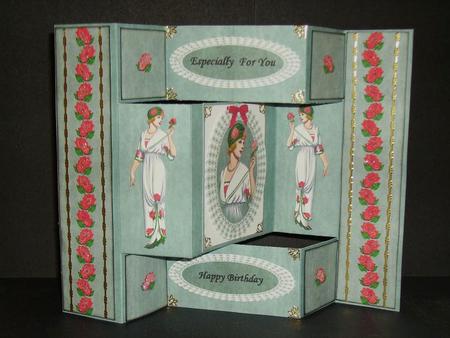 Art Deco Lady Tri Shutter Kit by Betty Aldred