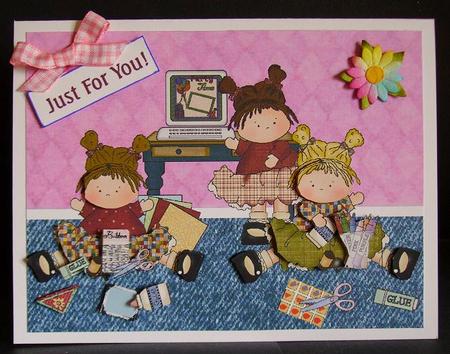 Cardmaking & Scrapbooking Paradise Forever Friends Card by Betty Aldred