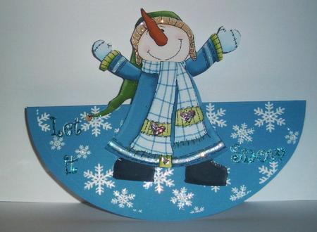 Let It Snow - Wobble Card by Betty Aldred