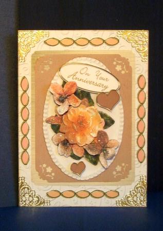 Flowers & Pearls Amber Kit with Step by Step Decoupage by Betty Aldred