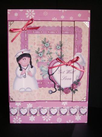 Nurse and Flowers Get Well Soon by Betty Aldred