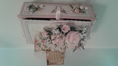 Stationery Gift Set - Pink Roses and Butterflies Bumper Kit by Betty-Ellen Crum