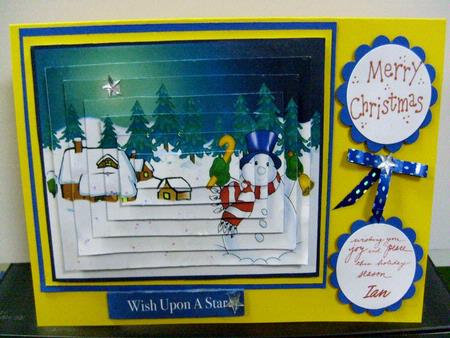 Snowman Ringing Bell by Betty Watson