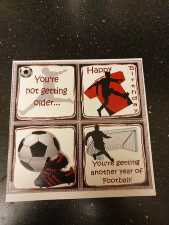 8x8 Another year of football mini kit by Beverley Cook
